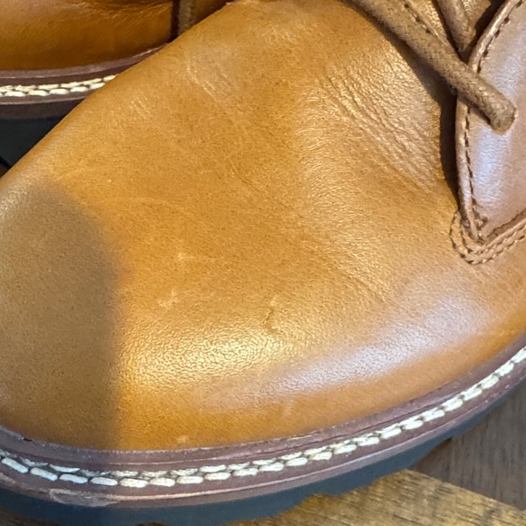 Madewell Women's Tan Leather Ankle Boots - Picture 4 of 6